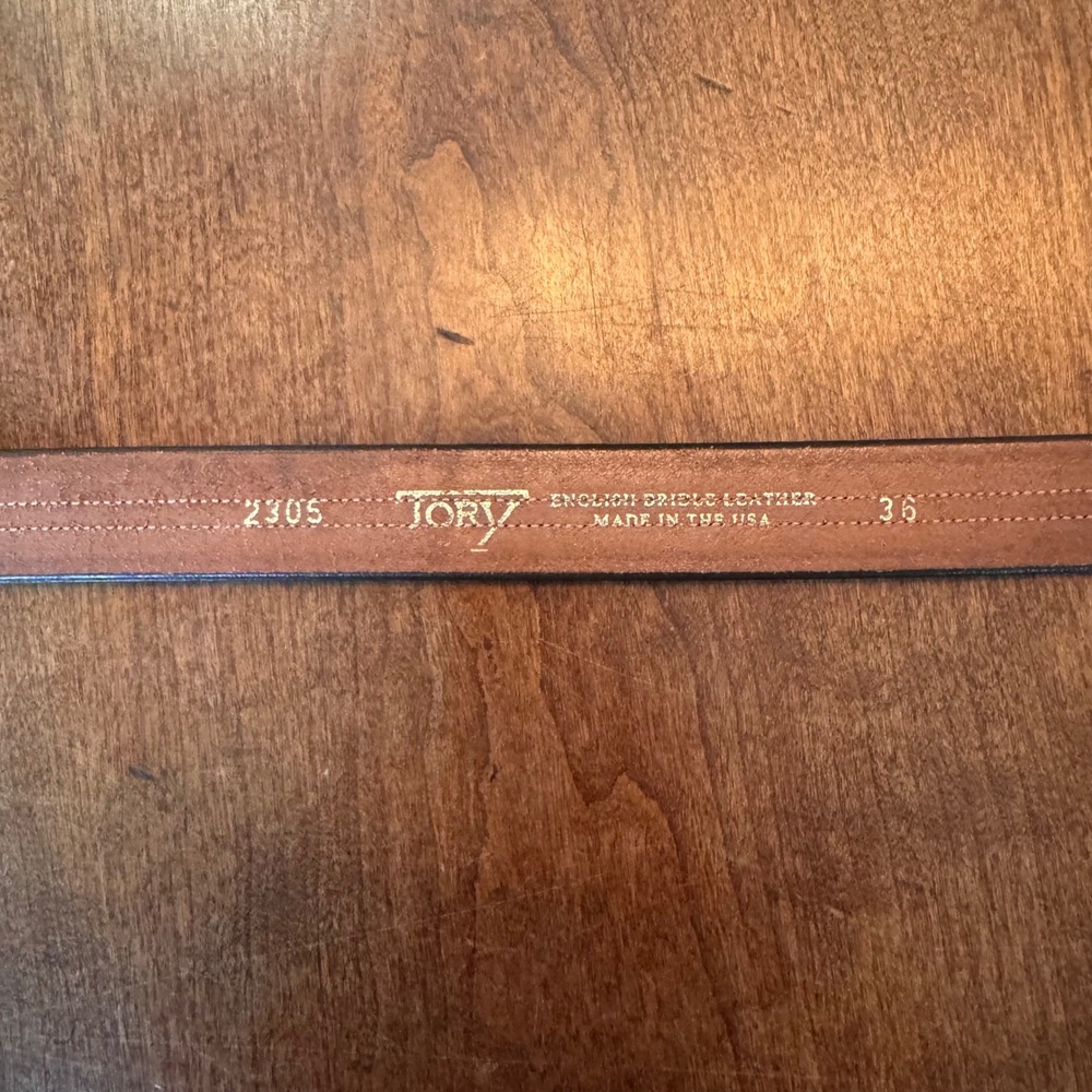 Tory Belt Women 36 Brown Snaffle Bit 2305 English Bridle Leather Equestrian USA - Picture 6 of 8